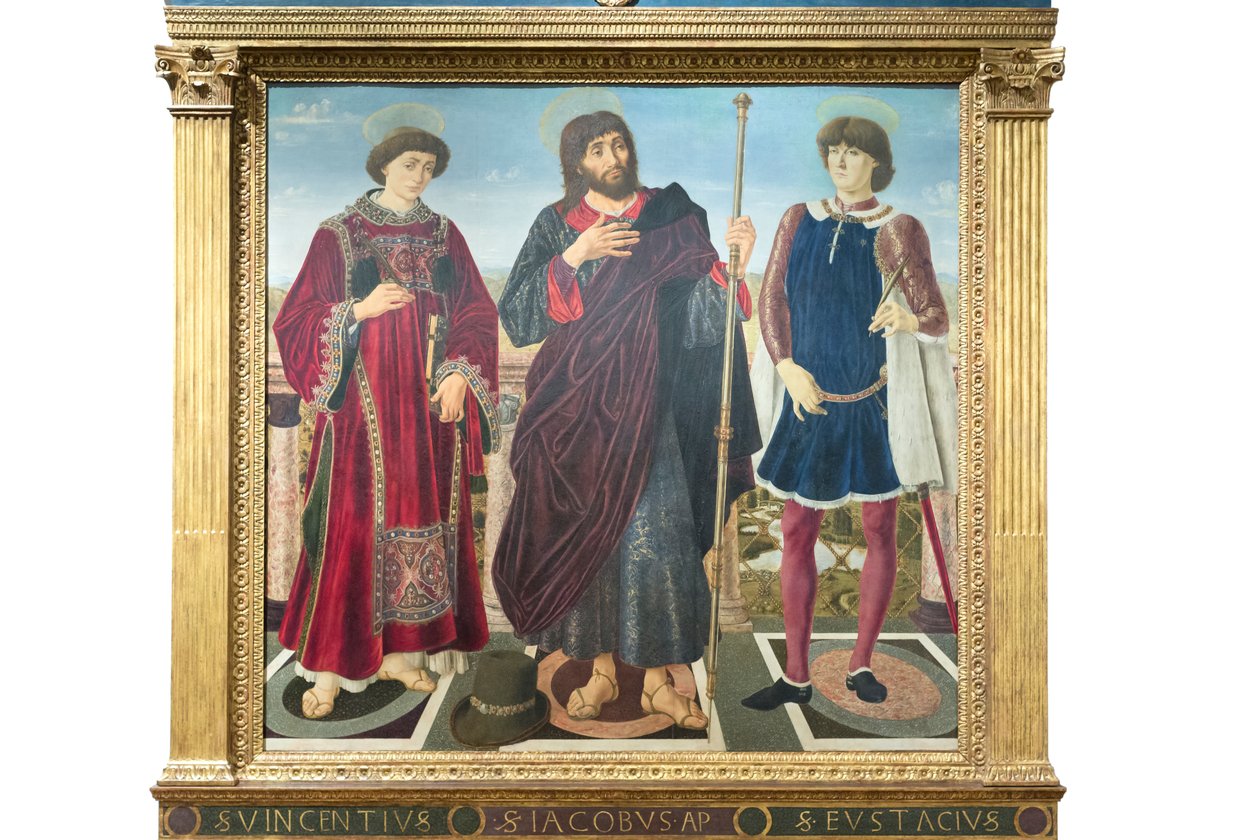 Saint Vincent, saint Jacques et saint Eustache - Antonio Pollaiolo
