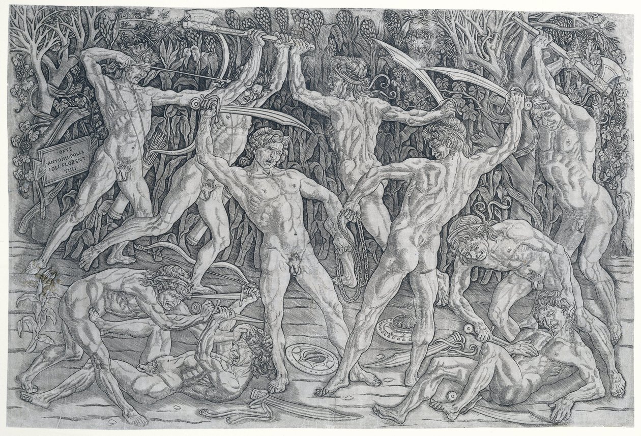 Bataille des nus - Antonio Pollaiuolo