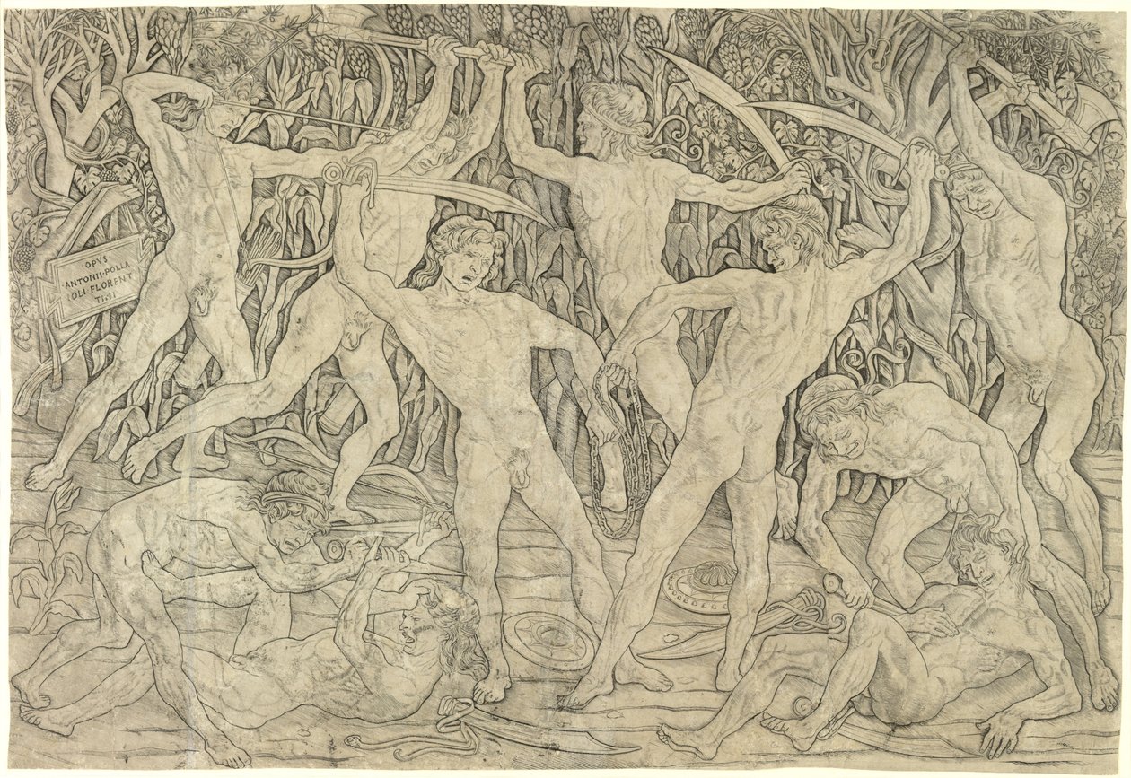La Bataille des Nus - Antonio Pollaiuolo