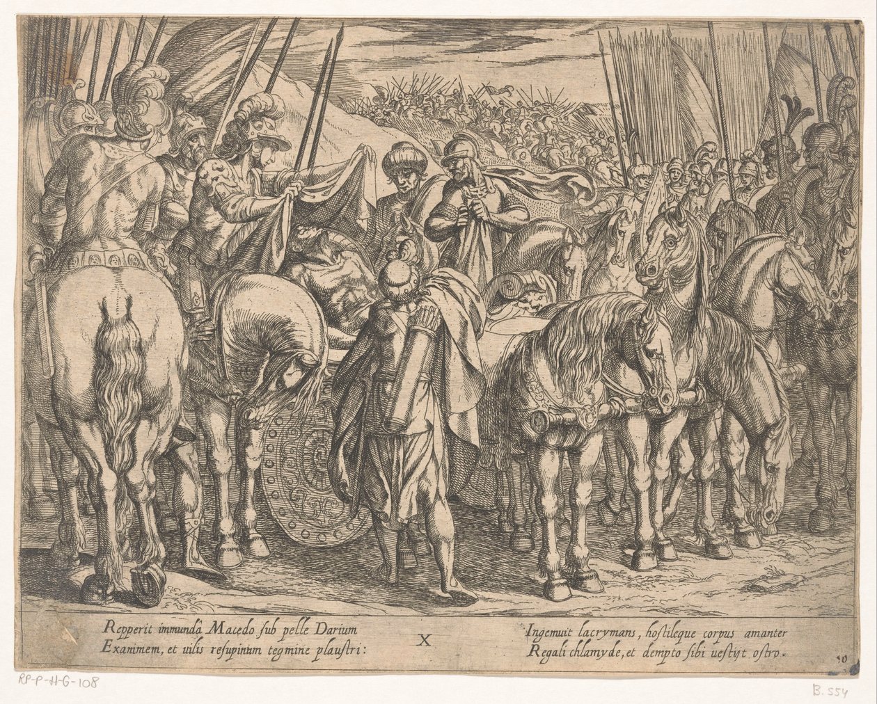 Alexandre le Grand trouve le corps de Darius - Antonio Tempesta