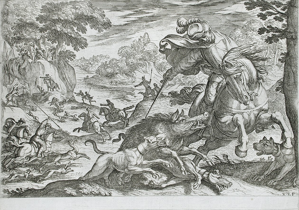 Chasse au sanglier - Antonio Tempesta