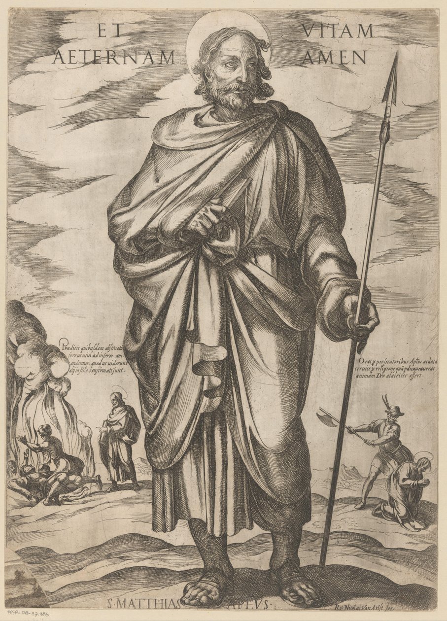 Saint Matthias (Christ, Marie et les apôtres) - Antonio Tempesta