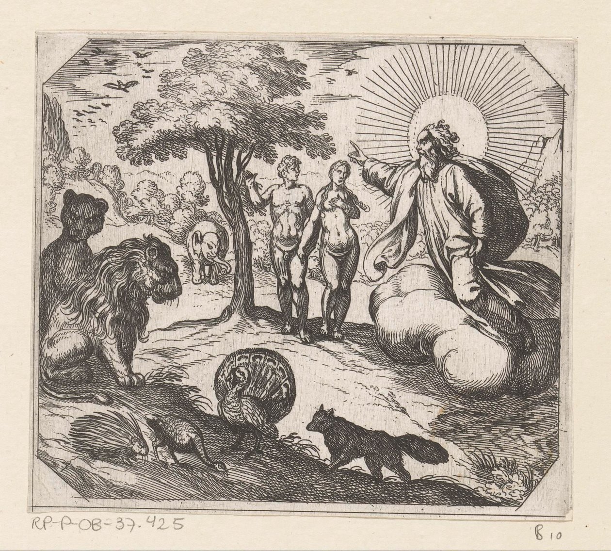 Dieu interdit à Adam et Ève de manger de l