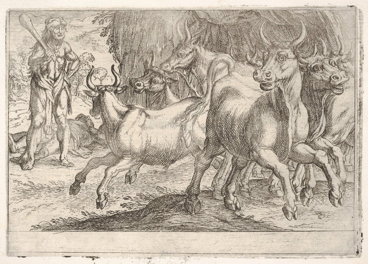 Hercule et les bœufs de Géryon - Antonio Tempesta