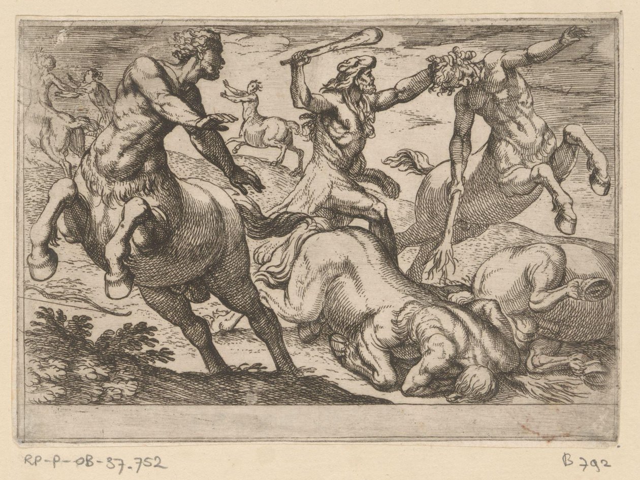 Hercule et les centaures - Antonio Tempesta