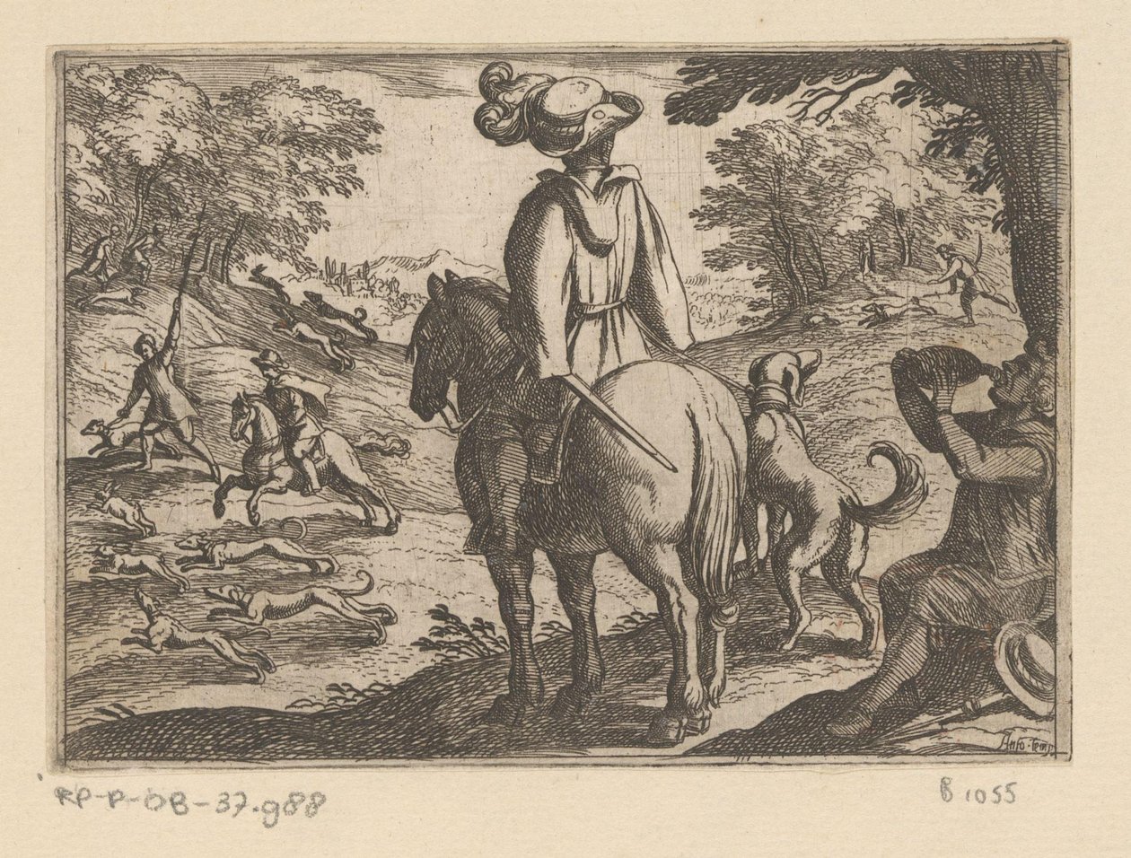 Chasse aux lapins - Antonio Tempesta