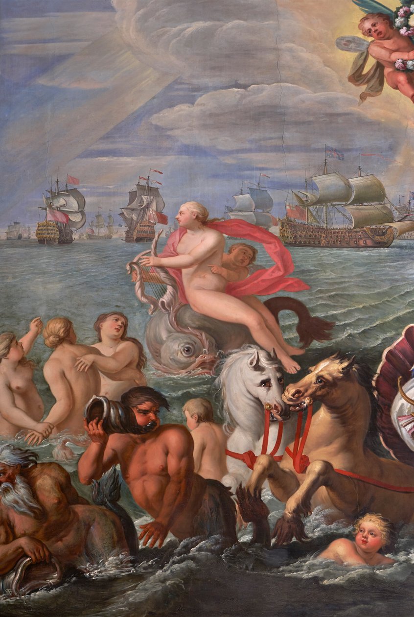 Détail de la salle de dessin de la reine - Antonio Verrio