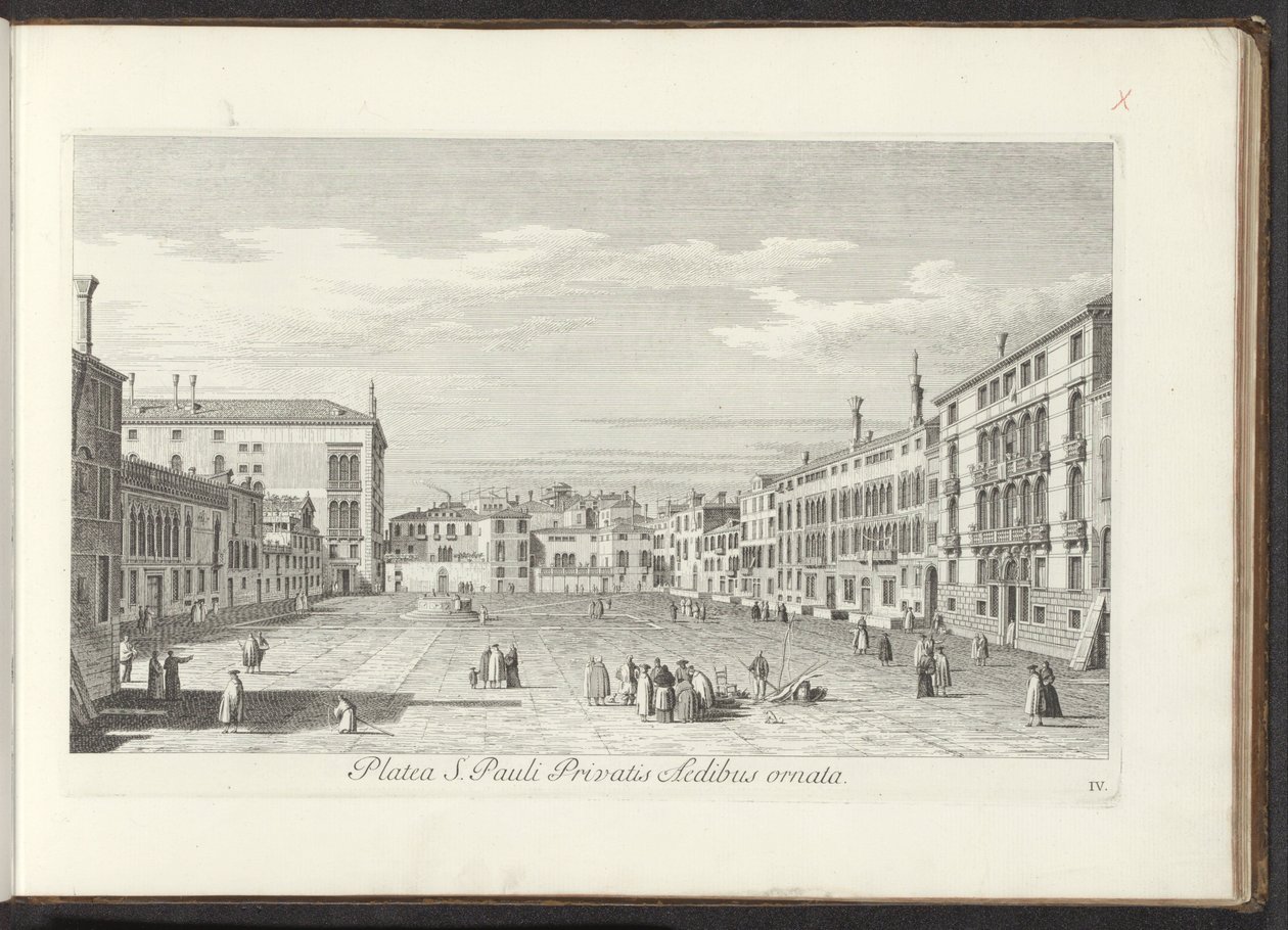 Vue sur Campo San Polo à Venise - Antonio Visentini