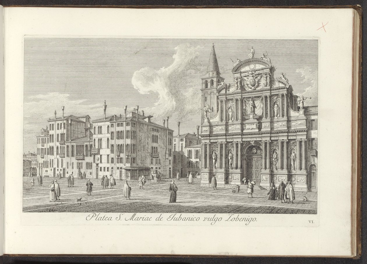Vue de Campo Santa Maria Zobenigo à Venise - Antonio Visentini