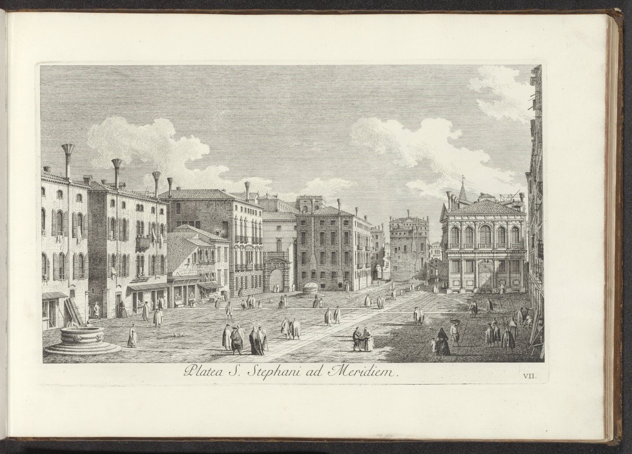 Vue sur Campo Santo Stefano à Venise - Antonio Visentini