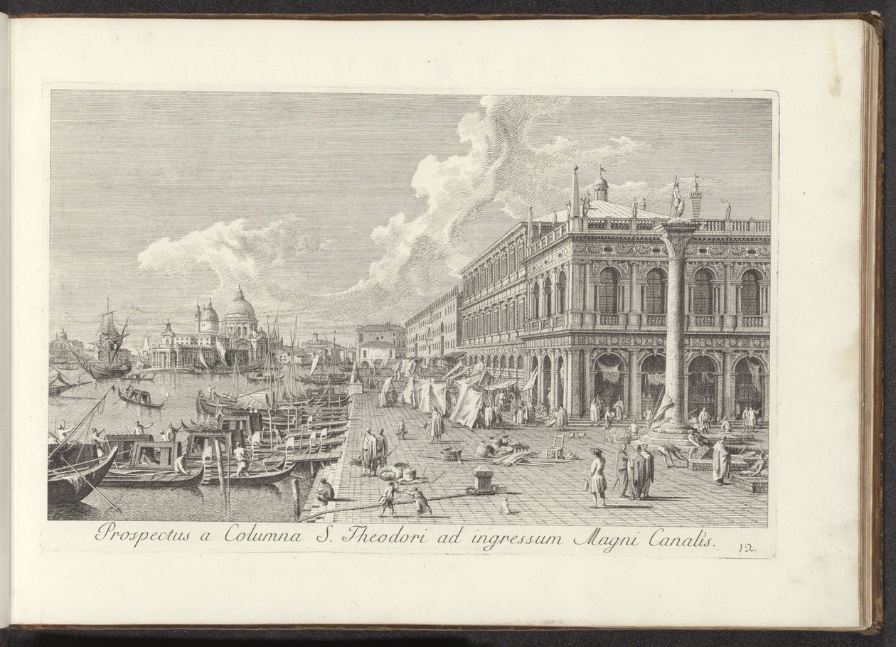 Coin de la place Saint-Marc avec la Biblioteca Marciana - Antonio Visentini