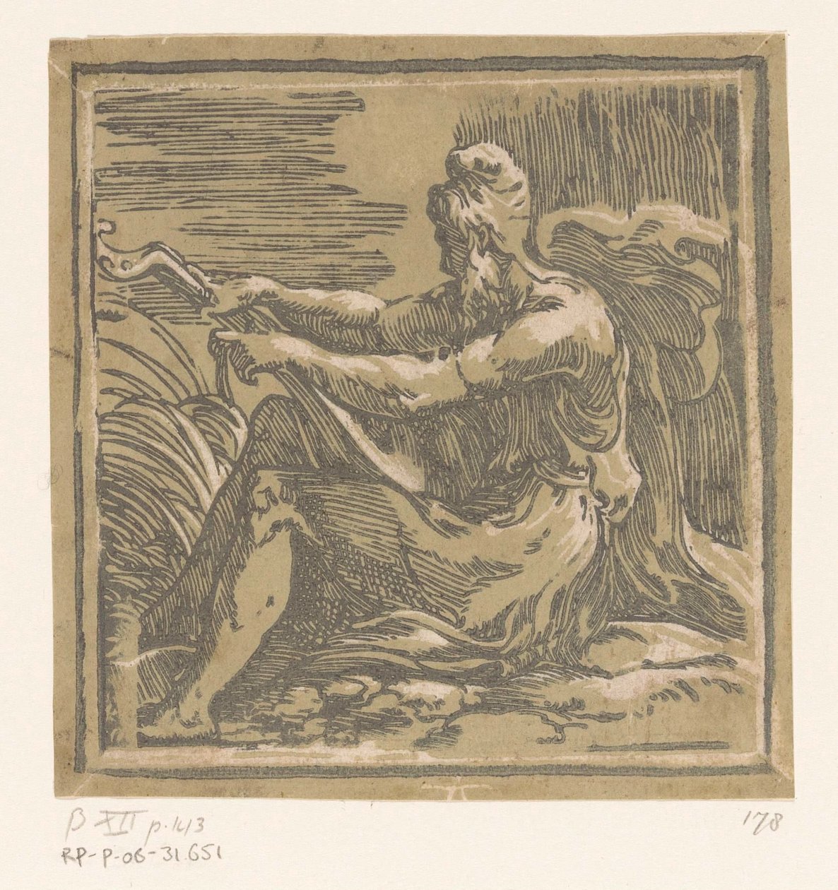 Homme avec un luth - Antonio da Trento