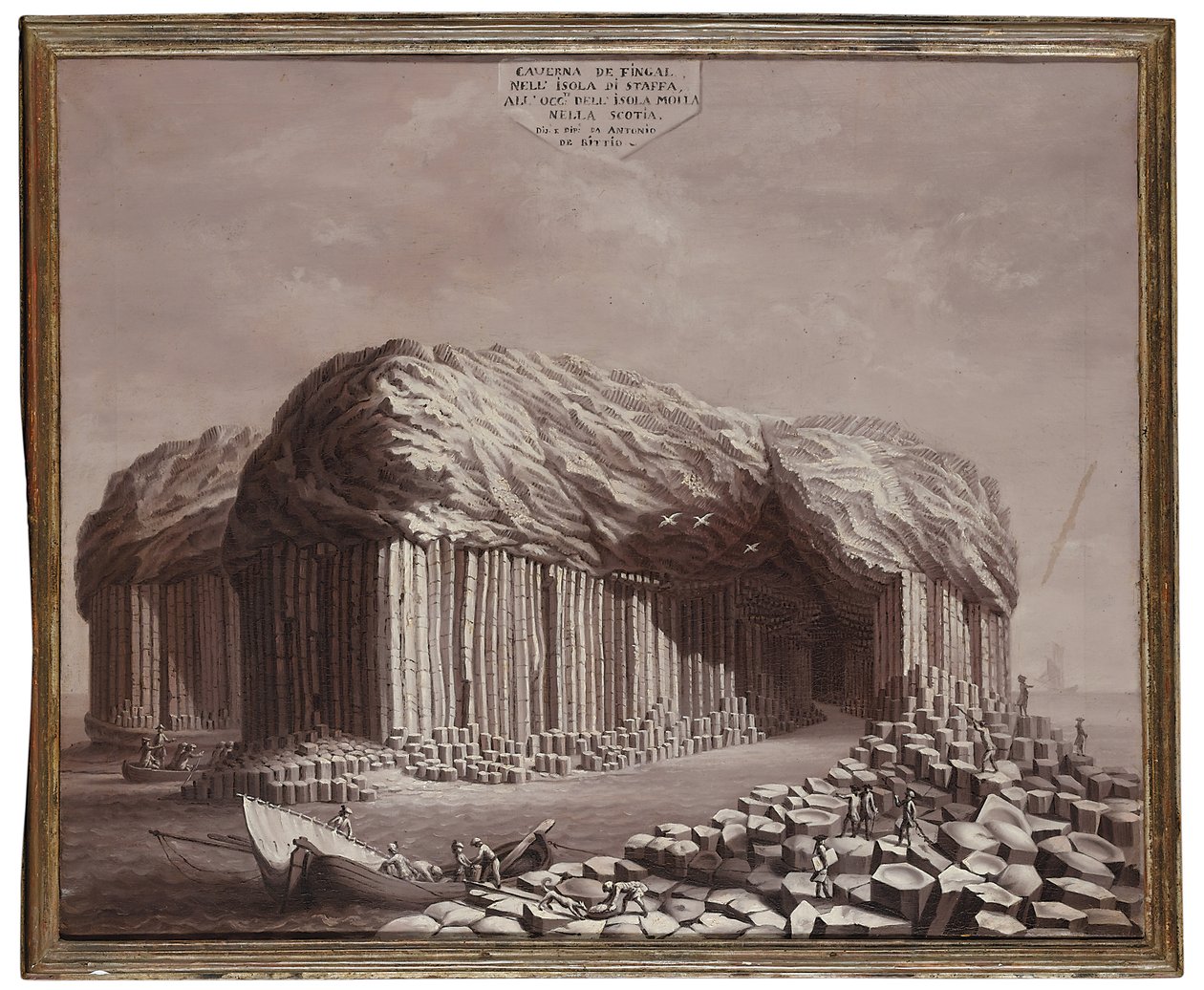 Grotte de Fingal, Écosse - Antonio de Bittio