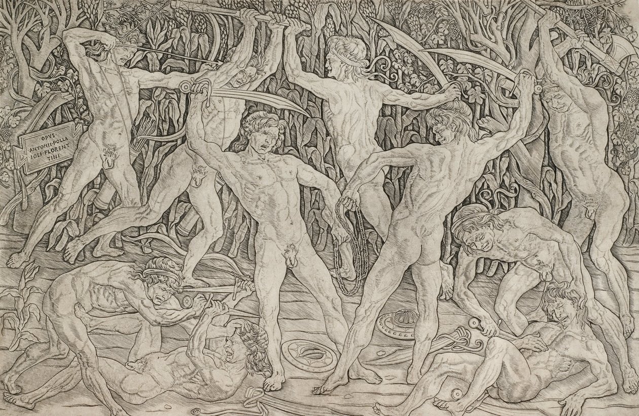 Bataille des nus - Antonio del Pollaiolo
