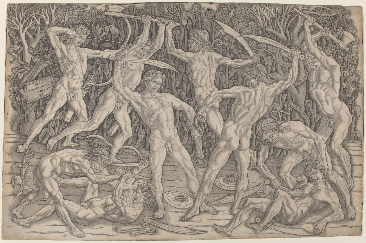 Bataille des Nus - Antonio del Pollaiolo