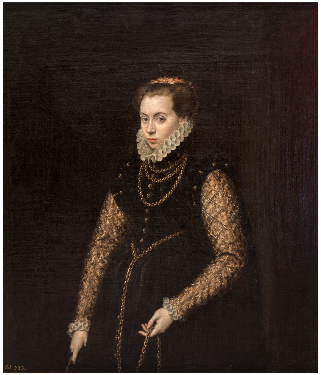Espagnol :  La dama de las cadenas de oro Dame aux chaînes d