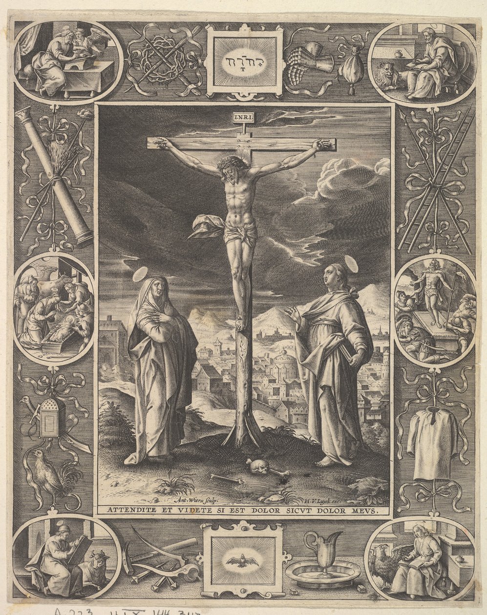 Christ en croix, avant 1586 - Antonius Wierix