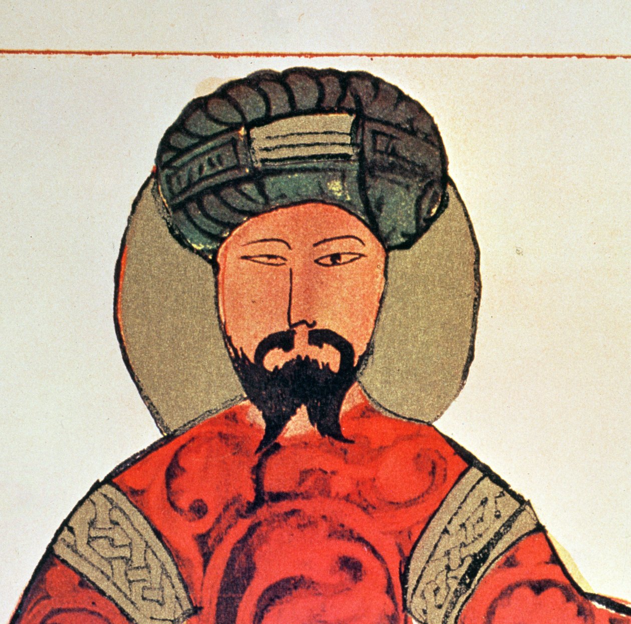 Portrait de Saladin (1138-93) (détail) - Arabic School
