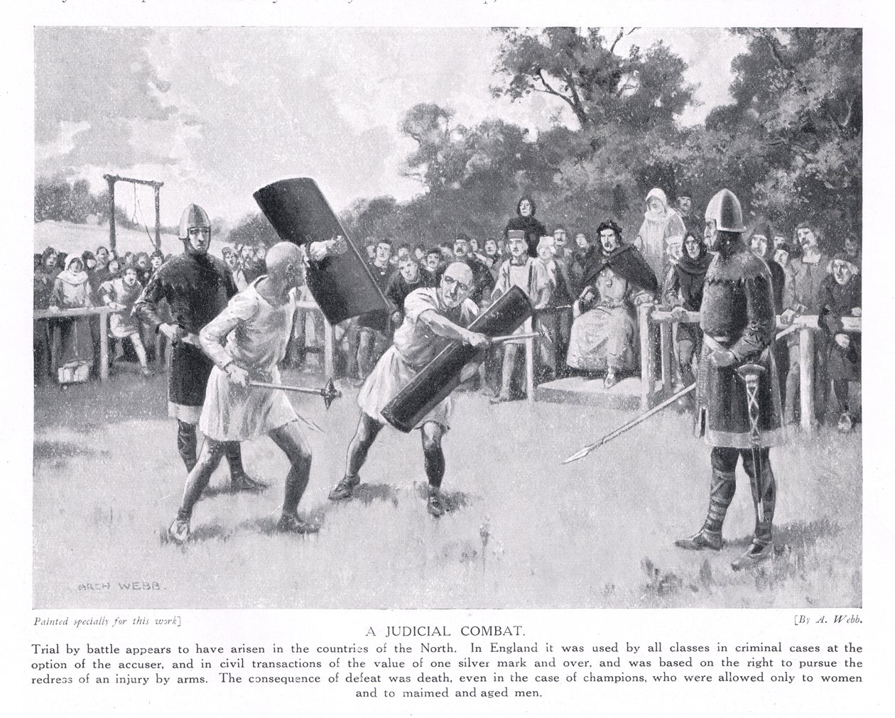 Combat judiciaire, années 1920 - Archibald Webb