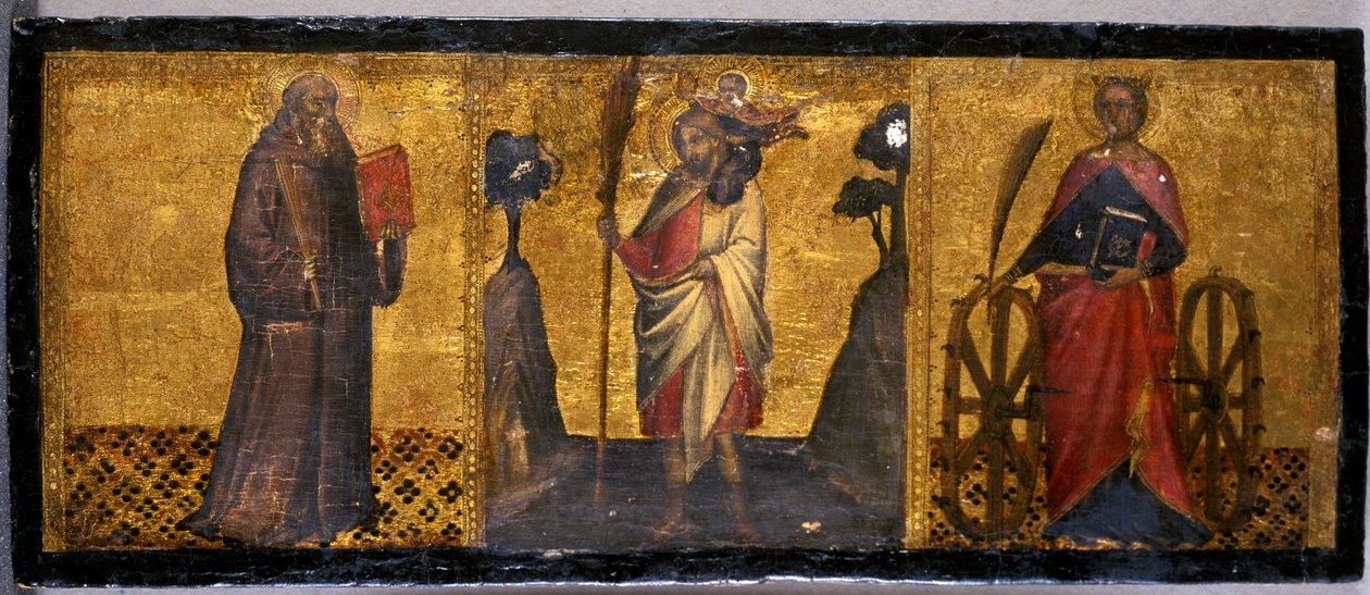 Saint Benoît, Saint Christophe et Sainte Catherine, c.1400 - Aretino Luca Spinello or Spinelli