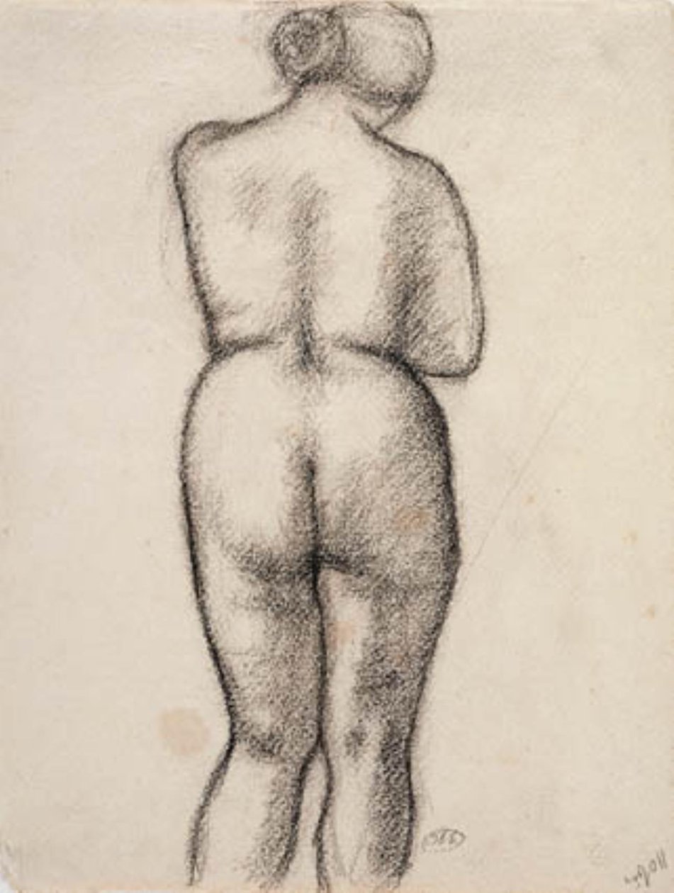 Modèle féminin, vu de dos - Aristide Maillol