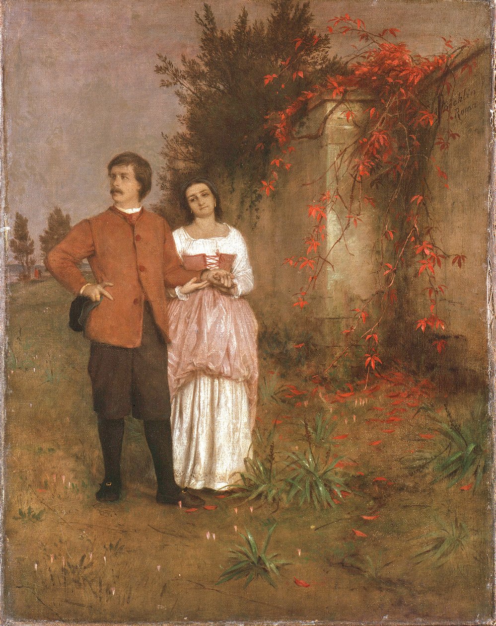 Arnold Böcklin avec son épouse - Arnold Böcklin