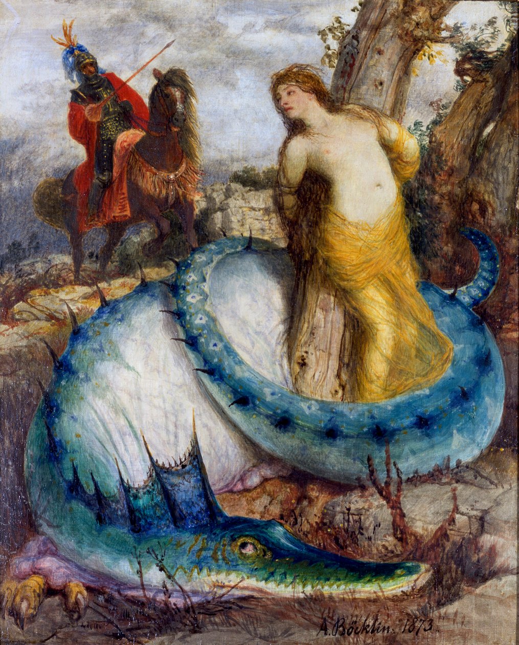 Ruggiero et Angelica - Arnold Böcklin