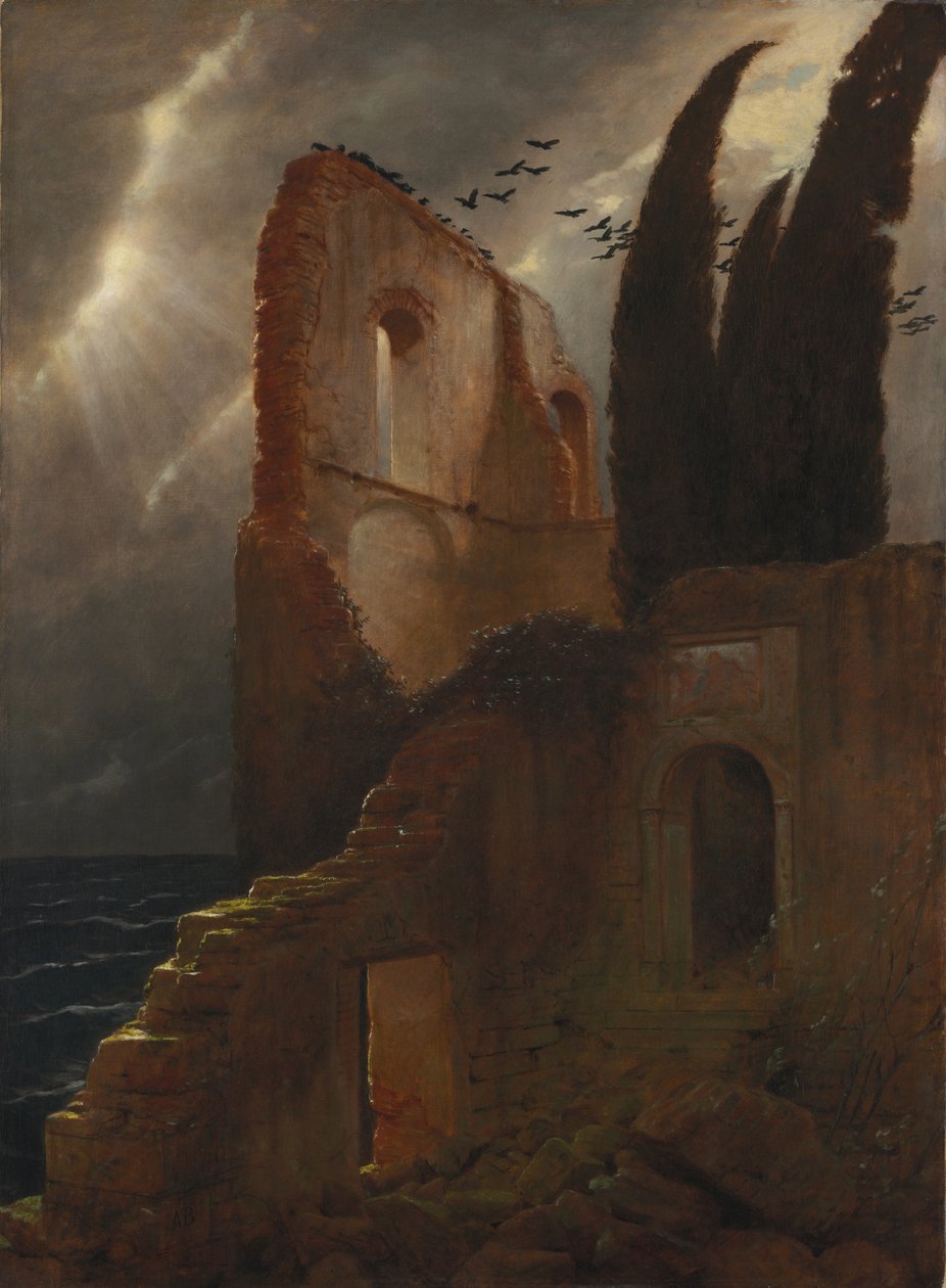 Ruine au bord de la mer - Arnold Böcklin
