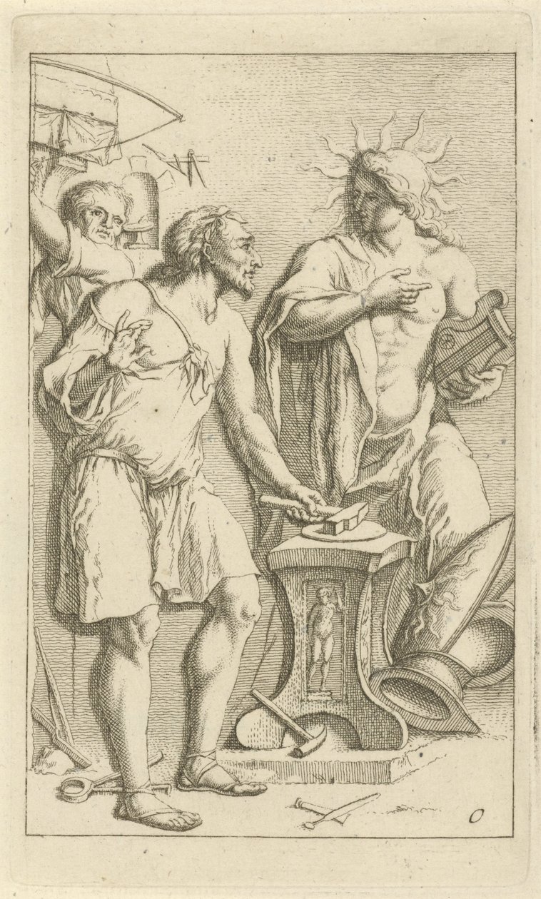 Apollon dans la forge de Vulcain - Arnold Houbraken