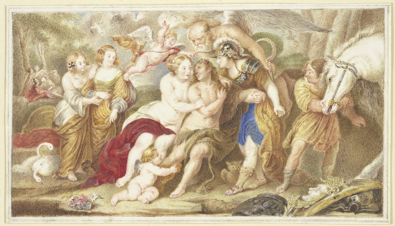 Hercule à la croisée des chemins - Arnold Houbraken