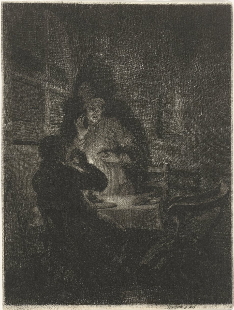 Repas à Emmaüs - Arnold Houbraken