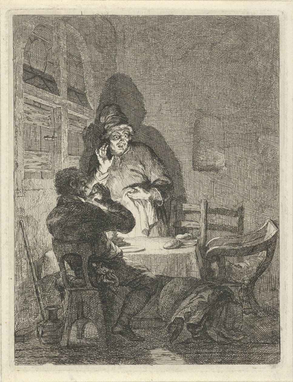 Repas à Emmaüs - Arnold Houbraken