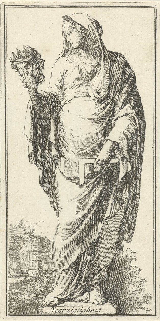Personnification de la prudence - Arnold Houbraken