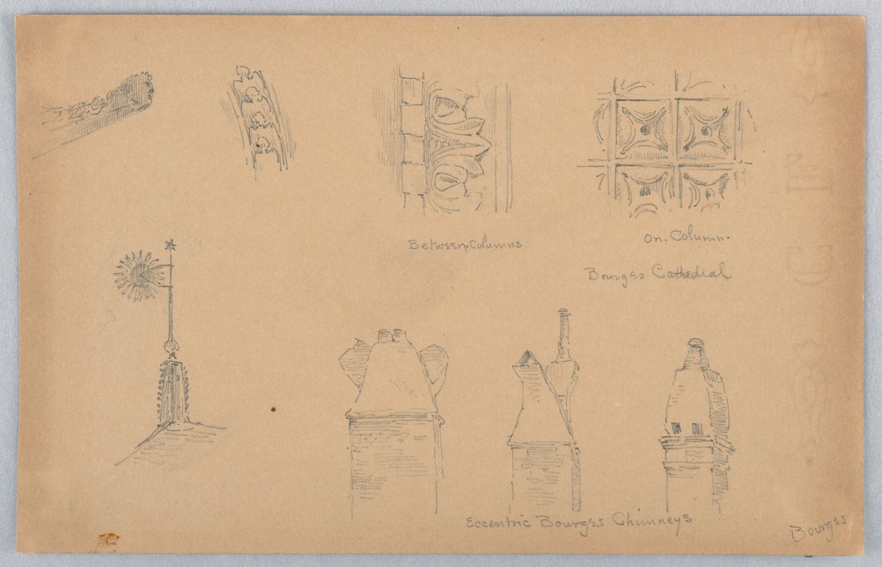 Détails architecturaux à Bourges - Arnold William Brunner