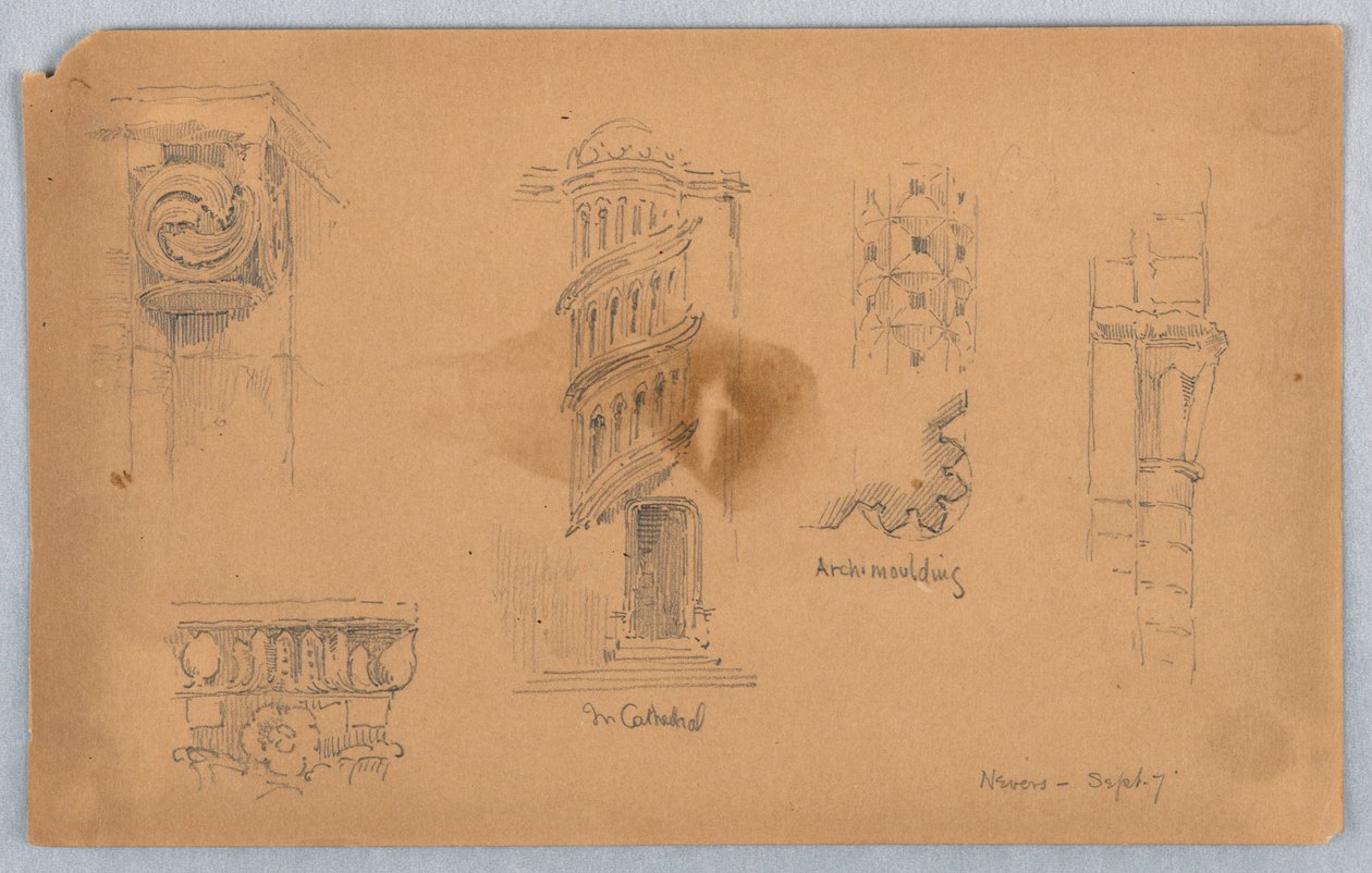 Détails Architecturaux à Nevers - Arnold William Brunner