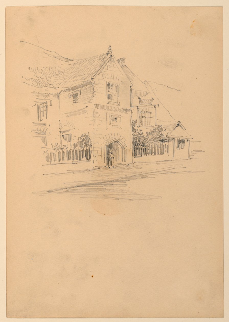 Maison dans une rue - Arnold William Brunner