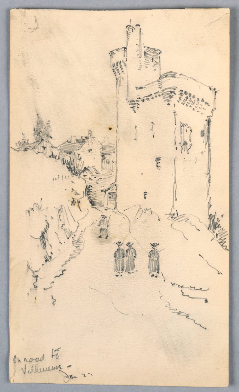 Sur la route de Villeneuve - Arnold William Brunner