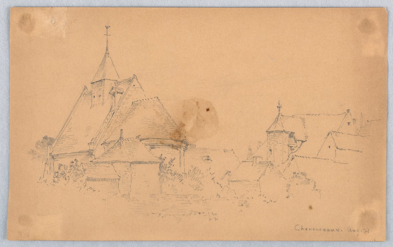 Esquisse de Chenonceaux - Arnold William Brunner