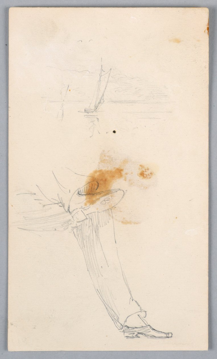 Croquis de jambes croisées - Arnold William Brunner