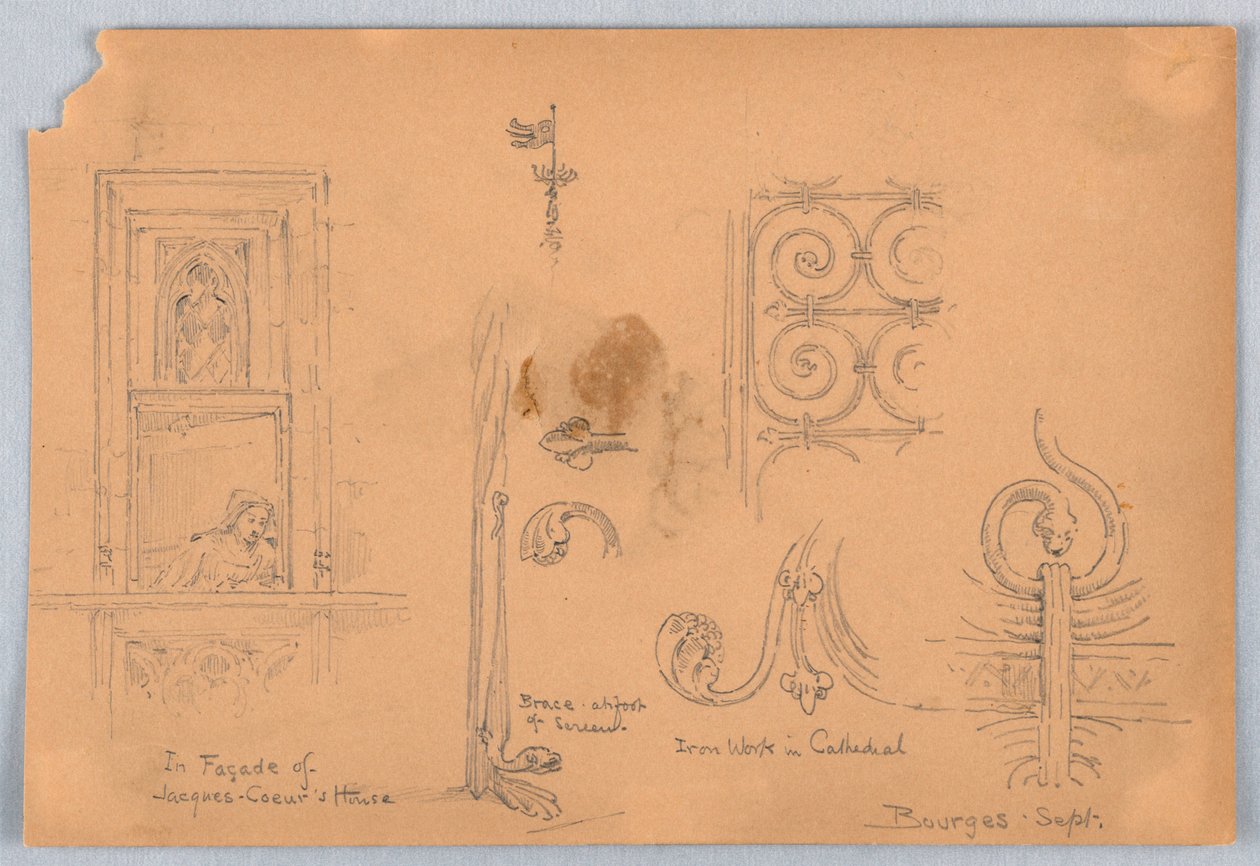 Esquisses à Bourges - Arnold William Brunner
