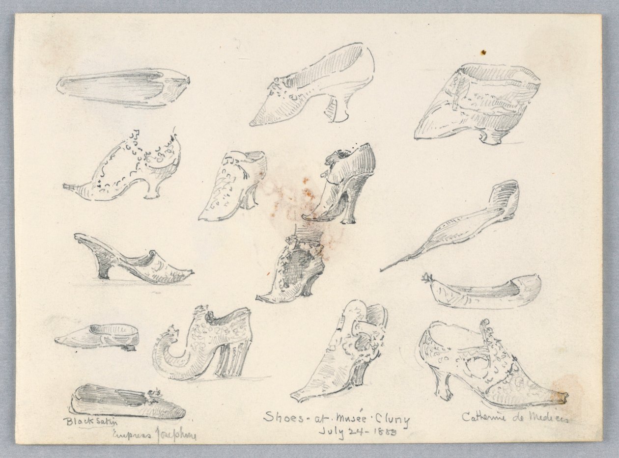 Croquis de chaussures - Arnold William Brunner