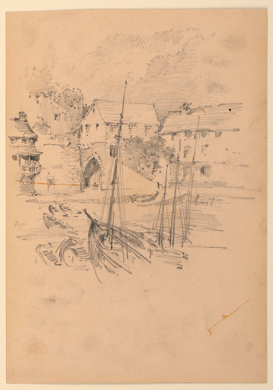 Petit port de pêche - Arnold William Brunner