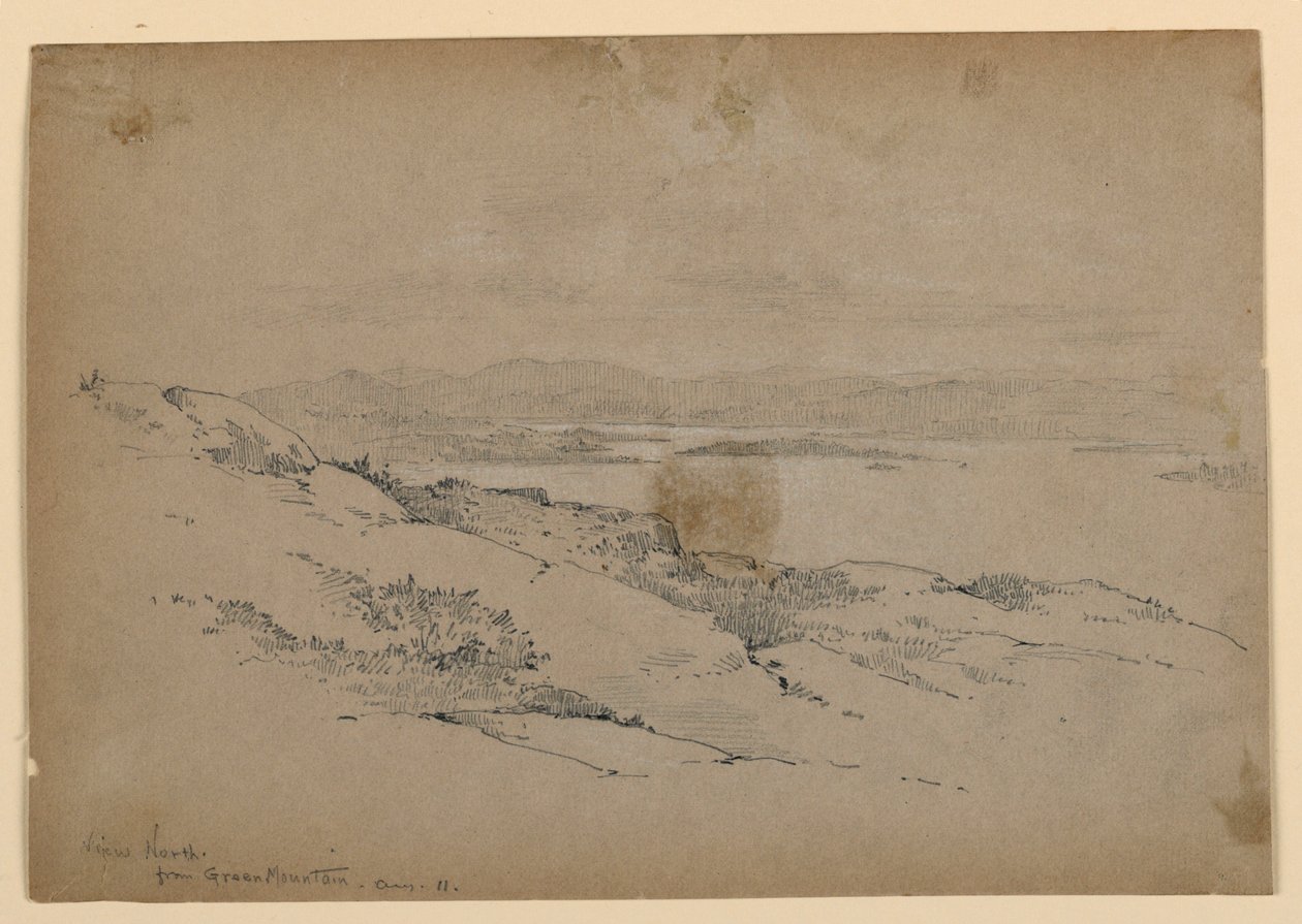 Vue vers le nord depuis Green Mountain - Arnold William Brunner