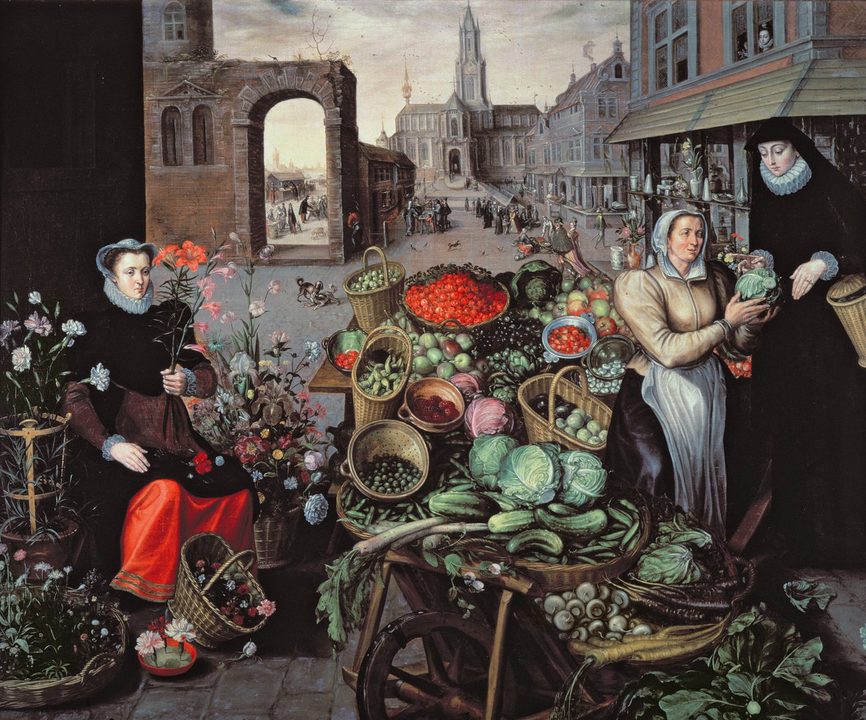 Marché aux légumes et aux fleurs - Arnout de Muyser