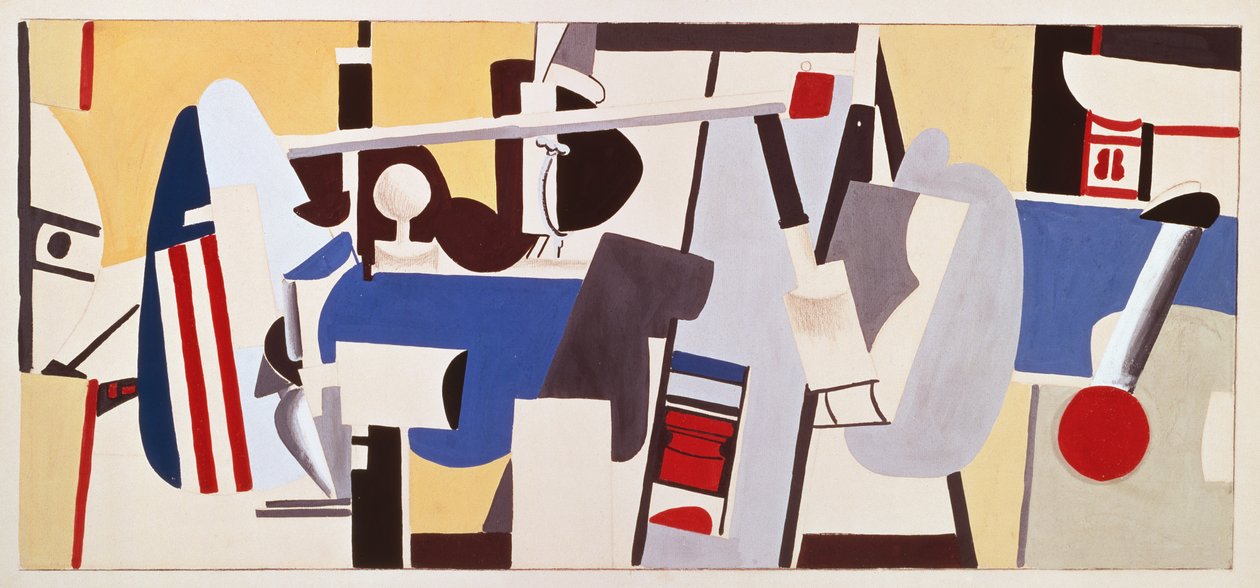 Étude pour une fresque pour le bâtiment administratif, Aéroport de Newark, New Jersey - Arshile Gorky