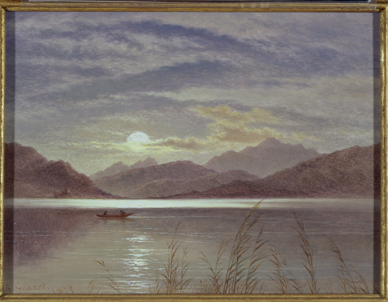 Scène de lac au clair de lune, 1879 - Arthur Gilbert