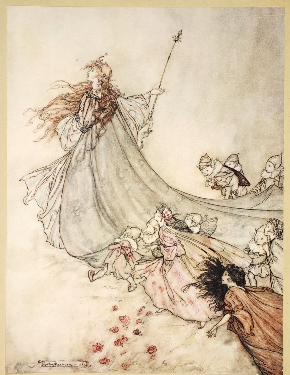 ..Fées, partez! Nous allons gronder franchement, si je reste plus longtemps, illustration de 