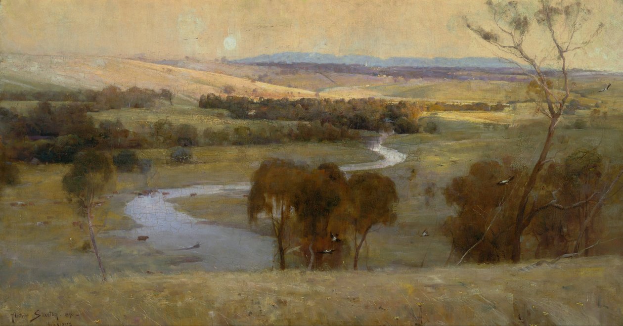 Toujours Glisse le Ruisseau, et Glissera Pour Toujours - Arthur Streeton