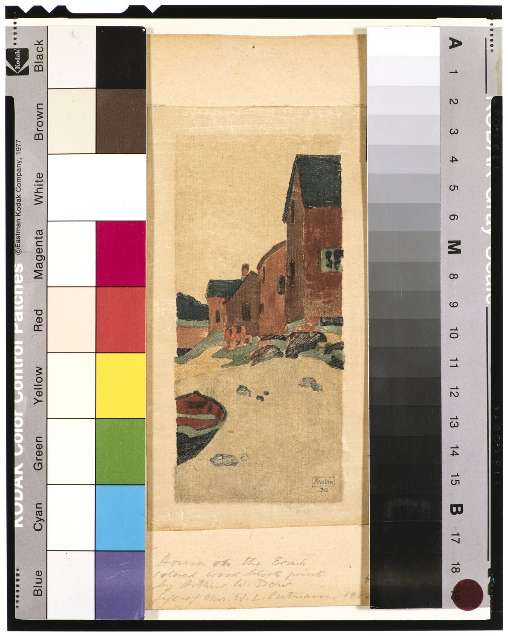 Un jour gris (maisons sur une plage), vers 1895 - Arthur Wesley Dow