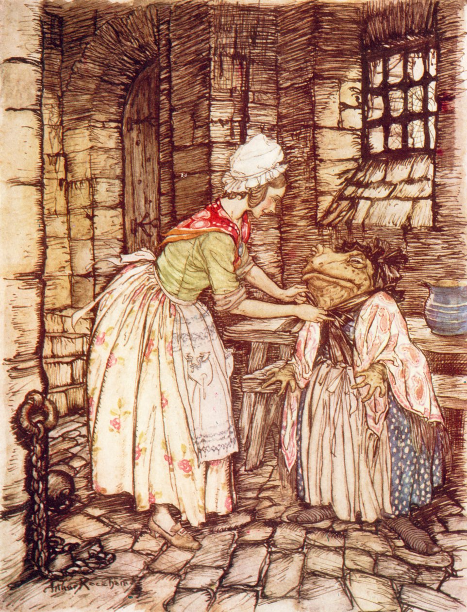Illustration pour Le vent dans les saules de Kenneth Grahame (lithographie couleur) - Arthur (after) Rackham